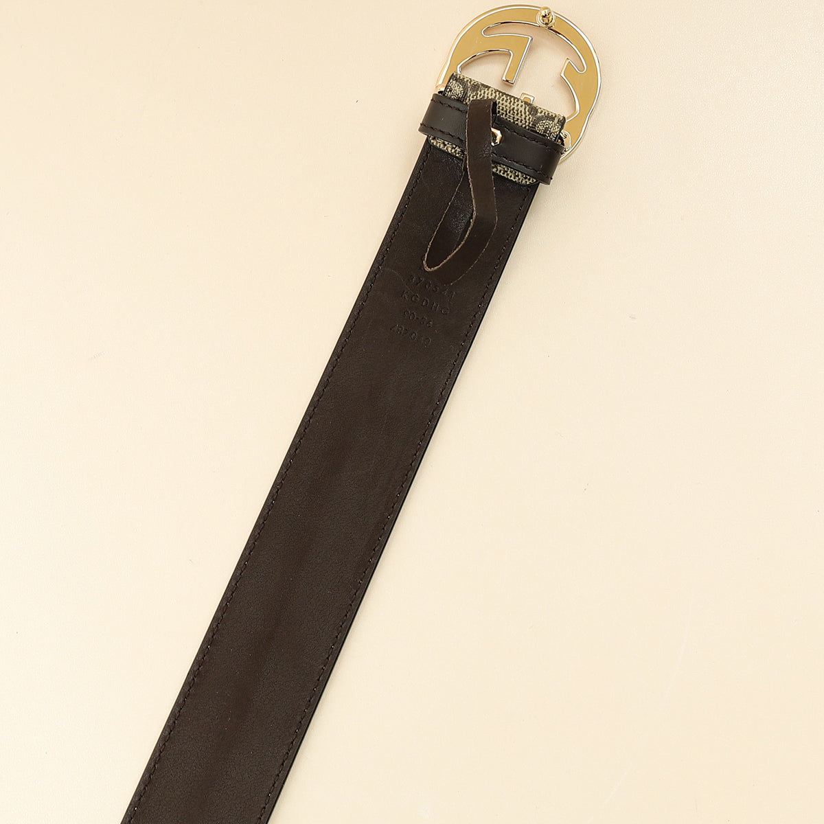 Gucci Bicolor GG Supreme Interlocking G Buckle Belt 36-Gucci-THE CLOSET
