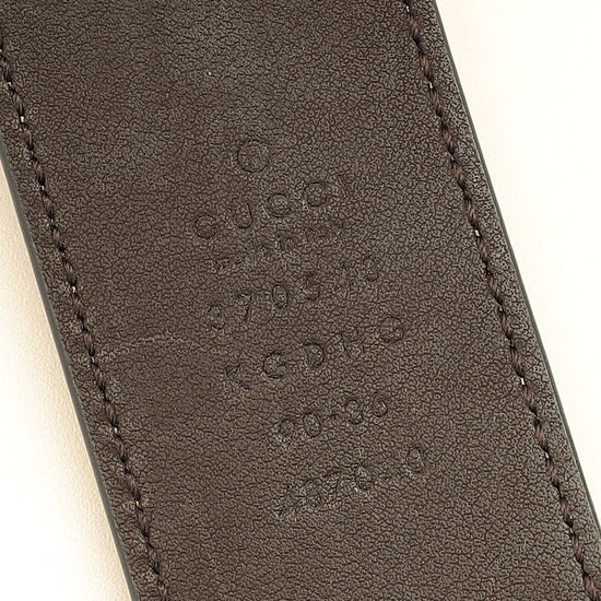 Gucci Bicolor GG Supreme Interlocking G Buckle Belt 36-Gucci-THE CLOSET