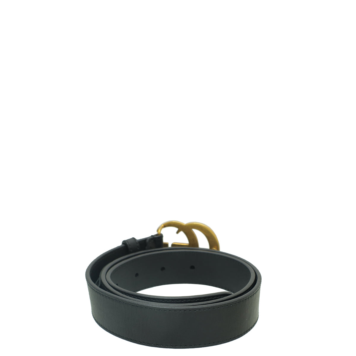 Gucci Black Double G Buckle Belt 30-Gucci-THE CLOSET