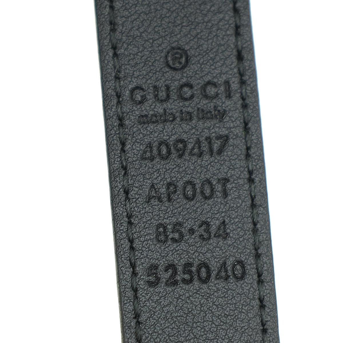 Gucci Black Double G Buckle Slim Belt 34