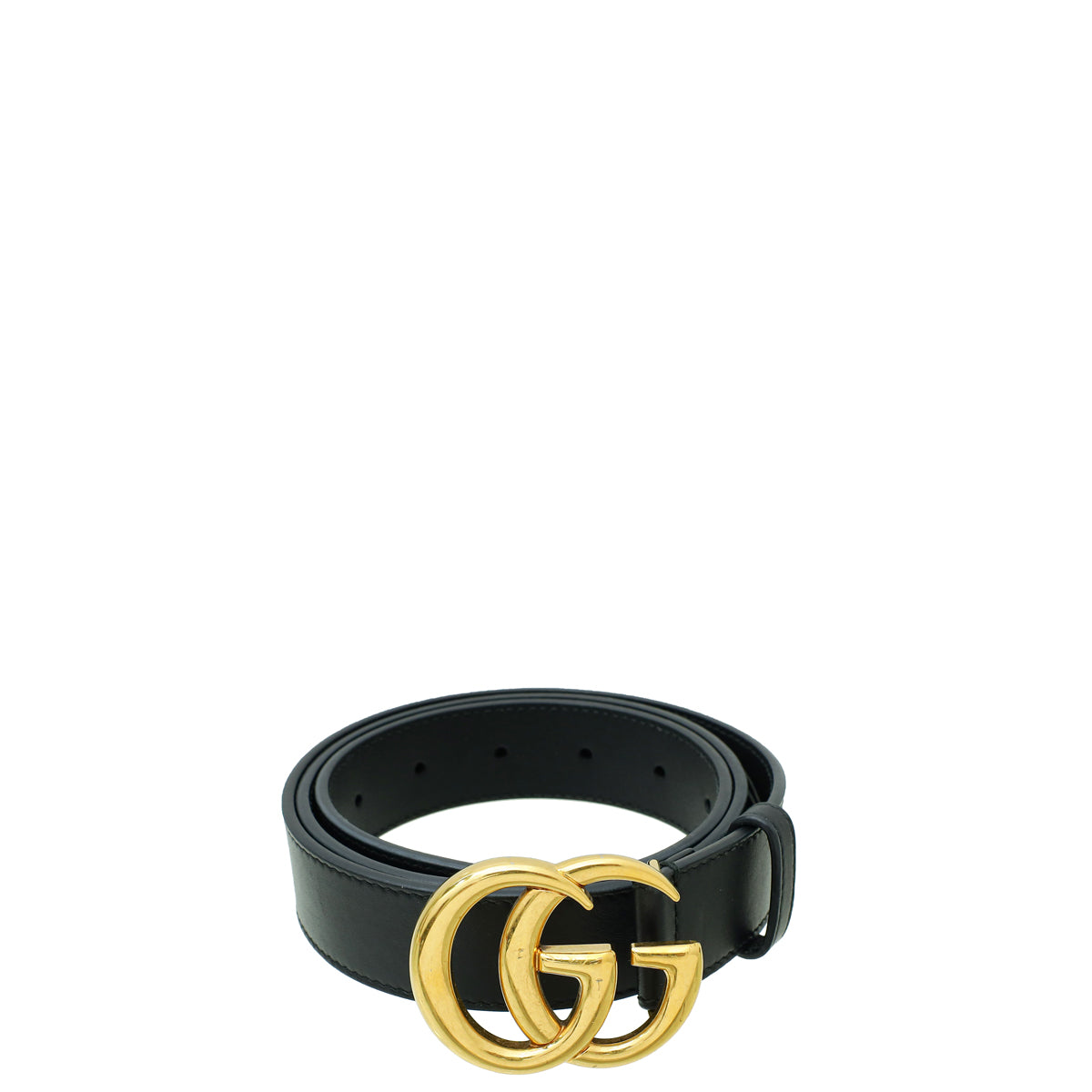 Gucci Black Double G Buckle Belt 36-Gucci-THE CLOSET