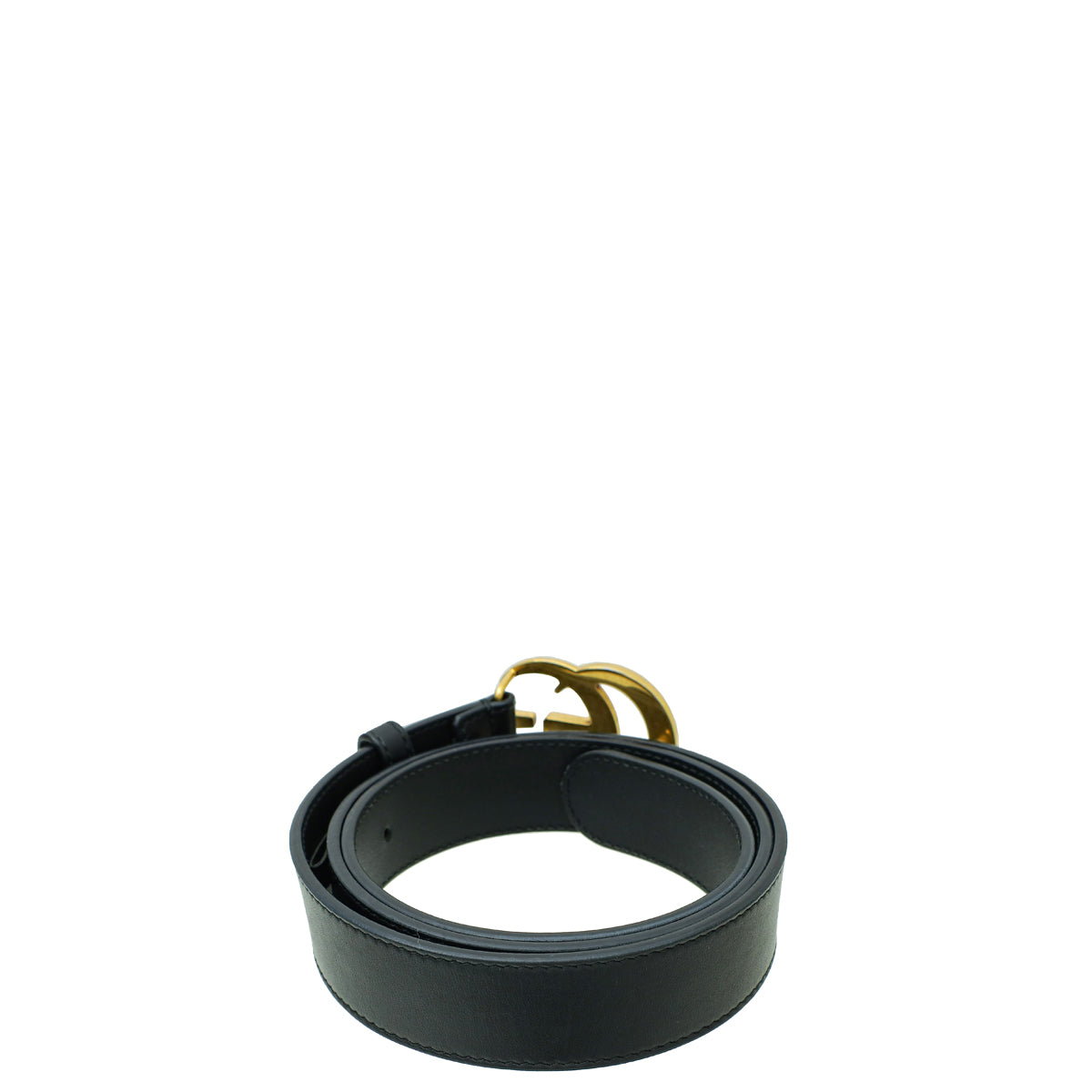 Gucci Black Double G Buckle Belt 36-Gucci-THE CLOSET