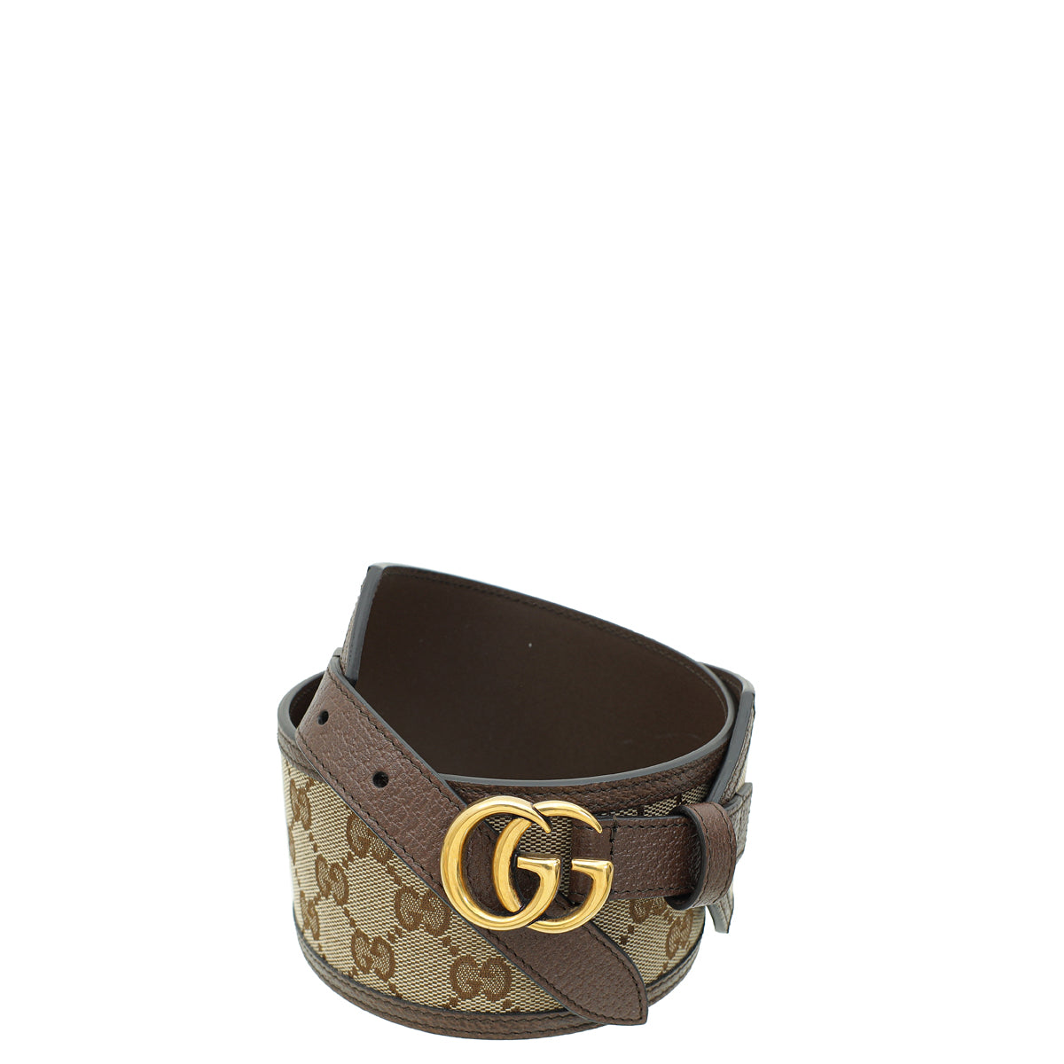 Gucci Bicolor GG Marmont Wide Belt 30