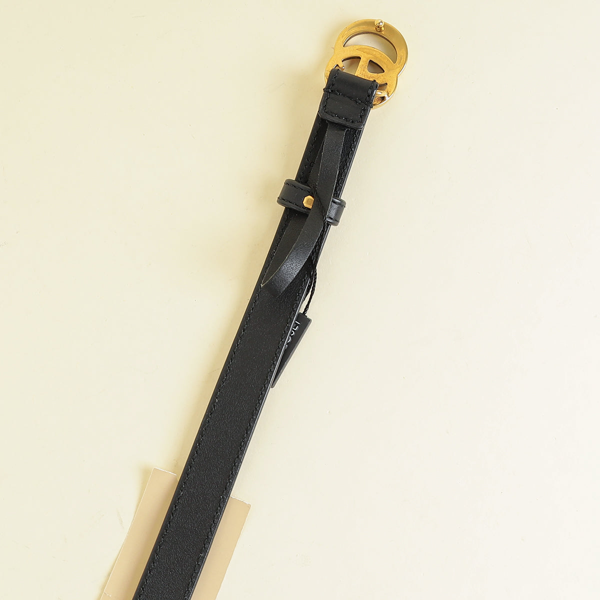 Gucci Black GG Marmont Thin Belt 34