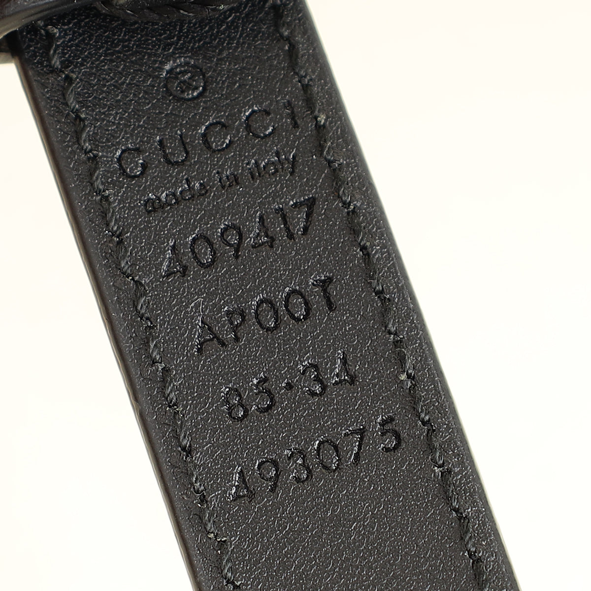 Gucci Black GG Marmont Thin Belt 34