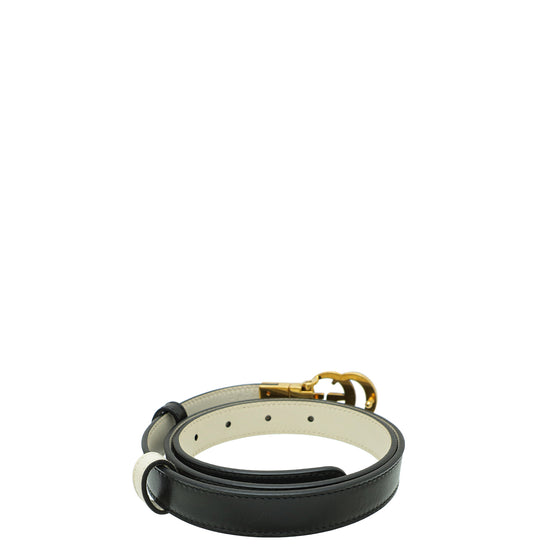 Gucci Bicolor Reversible GG Marmont 20mm Belt 32