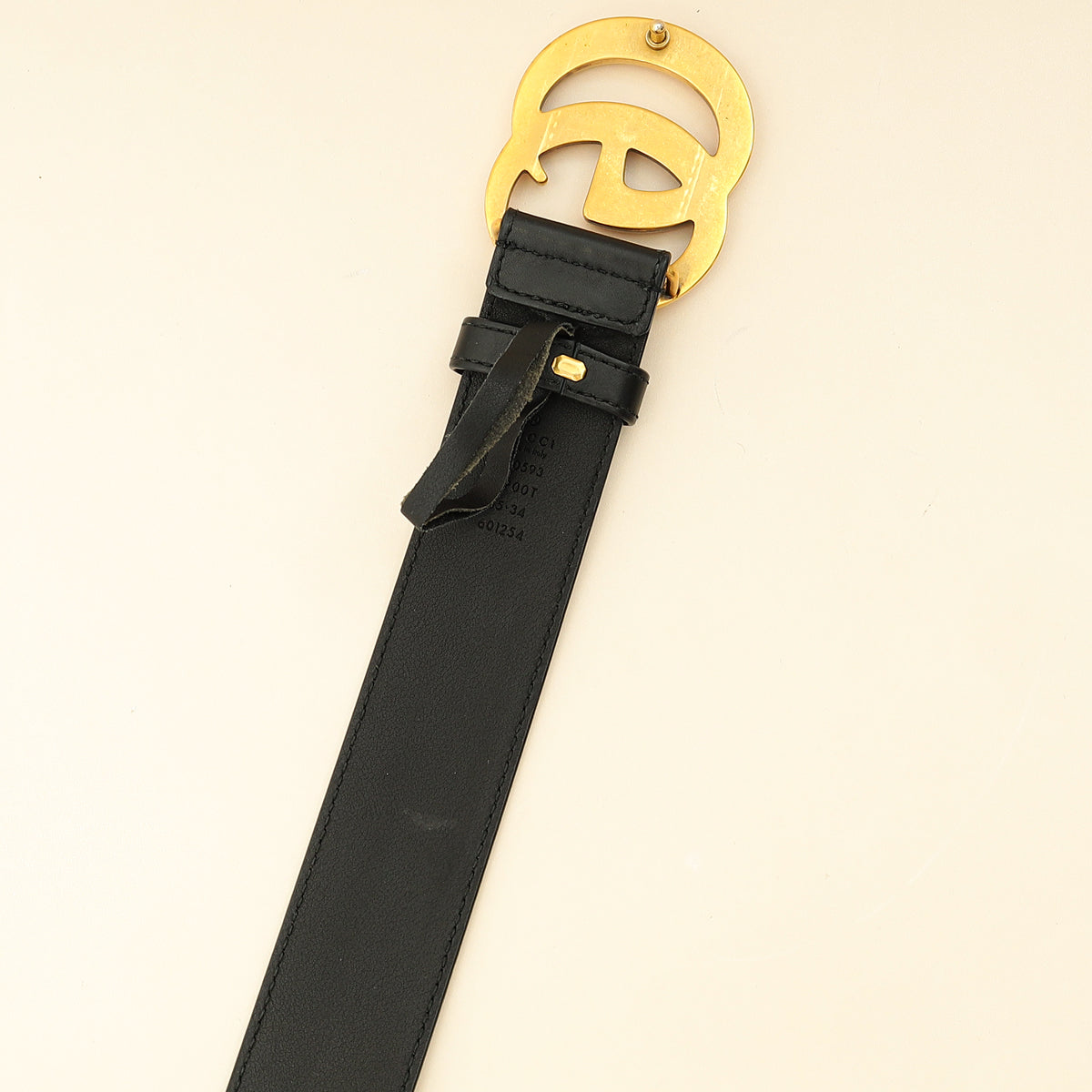Gucci Black GG Marmont Wide Belt 34-Gucci-THE CLOSET
