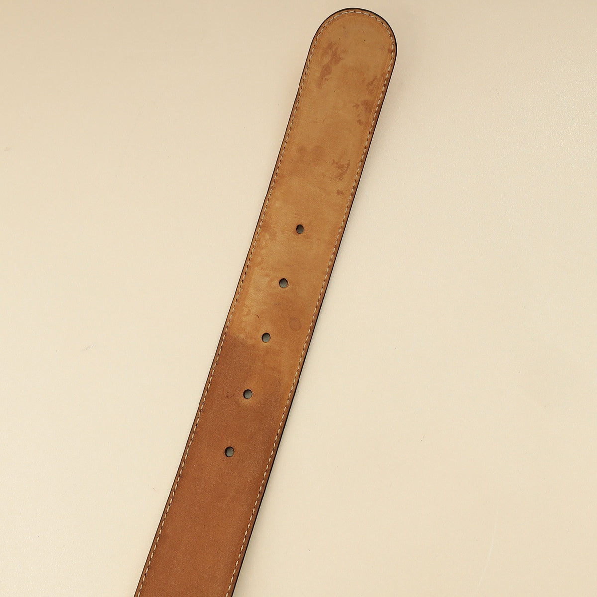 Gucci Cream Interlocking G Guccissima Belt 32-Gucci-THE CLOSET