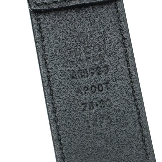 Gucci Black Horsebit Belt 30
