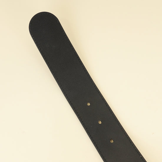 Gucci Black Double G Crystal Belt 32-Gucci-THE CLOSET