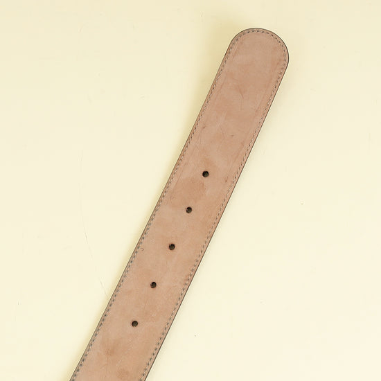 Gucci Brown GG Buckle Belt 30