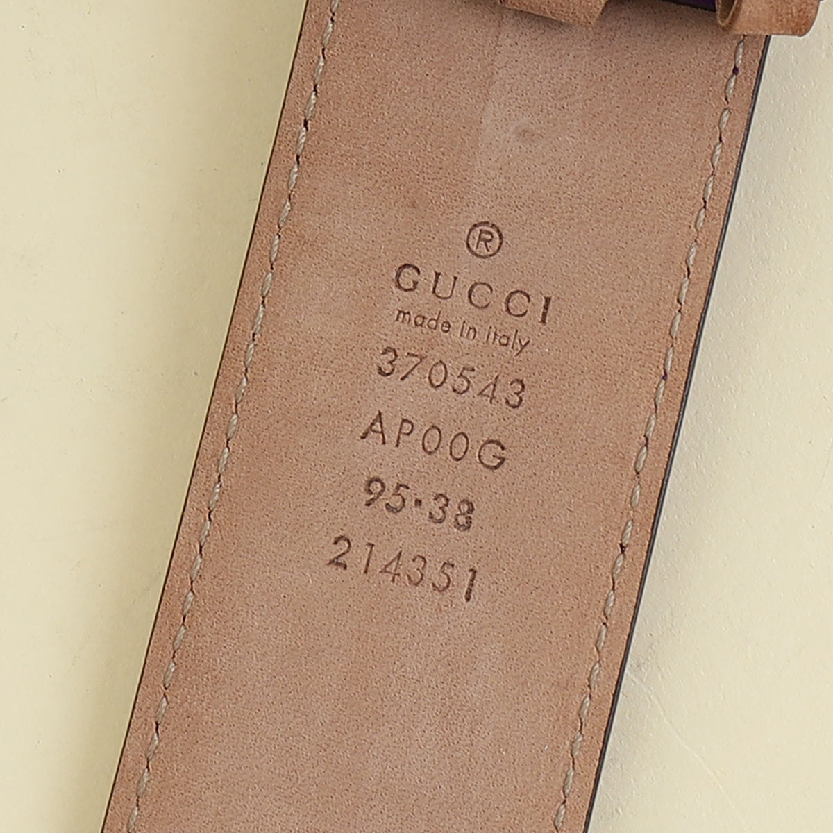 Gucci Purple Interlocking GG Buckle Belt 38