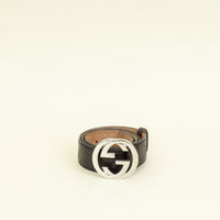 Gucci Dark Brown GG Interlocking Belt 34