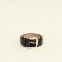 Gucci Black Microguccissima Buckle Belt 32