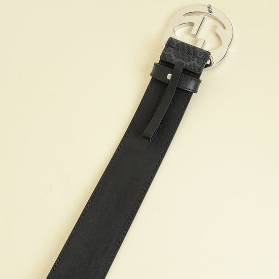 Gucci Bicolor Interlocking G Buckle Supreme Belt 40