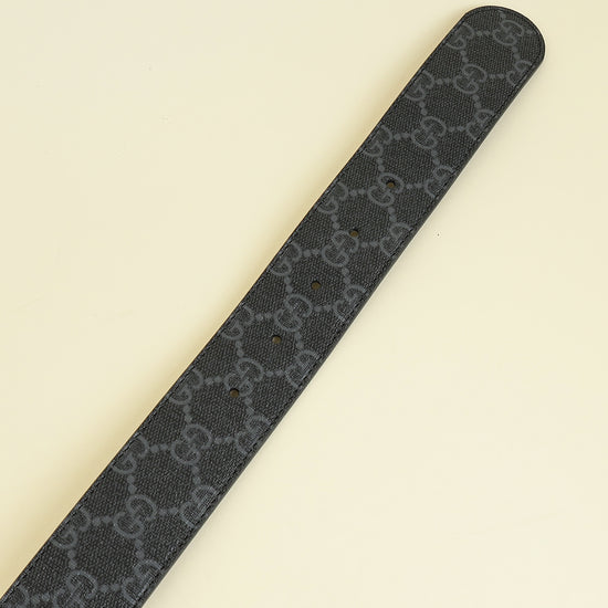 Gucci Bicolor Interlocking G Buckle Supreme Belt 40
