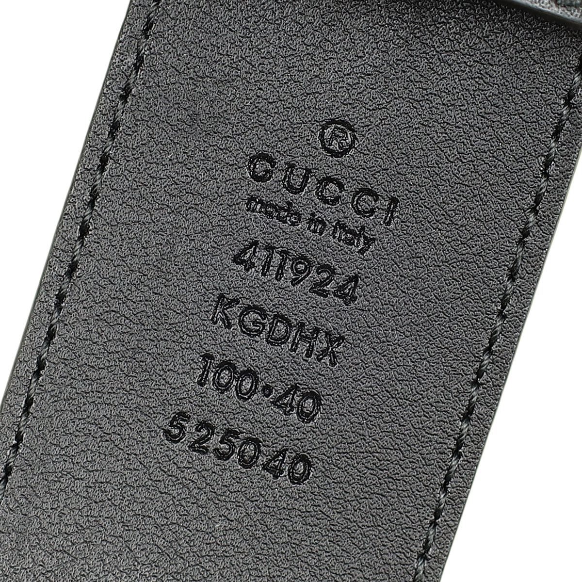 Gucci Bicolor Interlocking G Buckle Supreme Belt 40