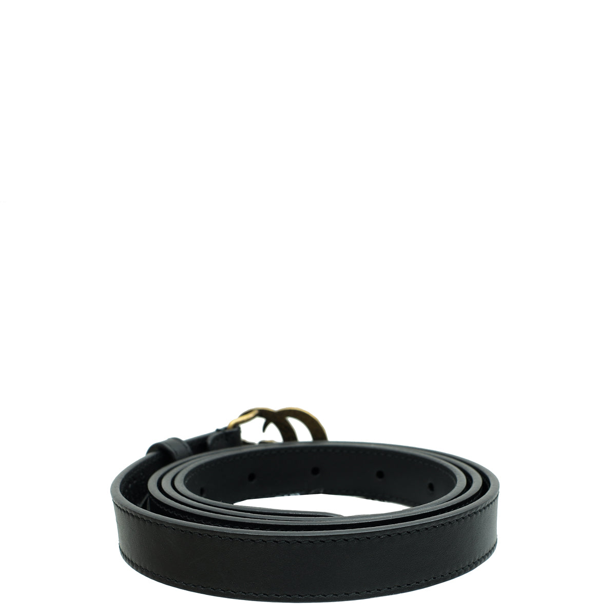 Gucci Black Double G Pearl 20mm Belt 40-Gucci-THE CLOSET