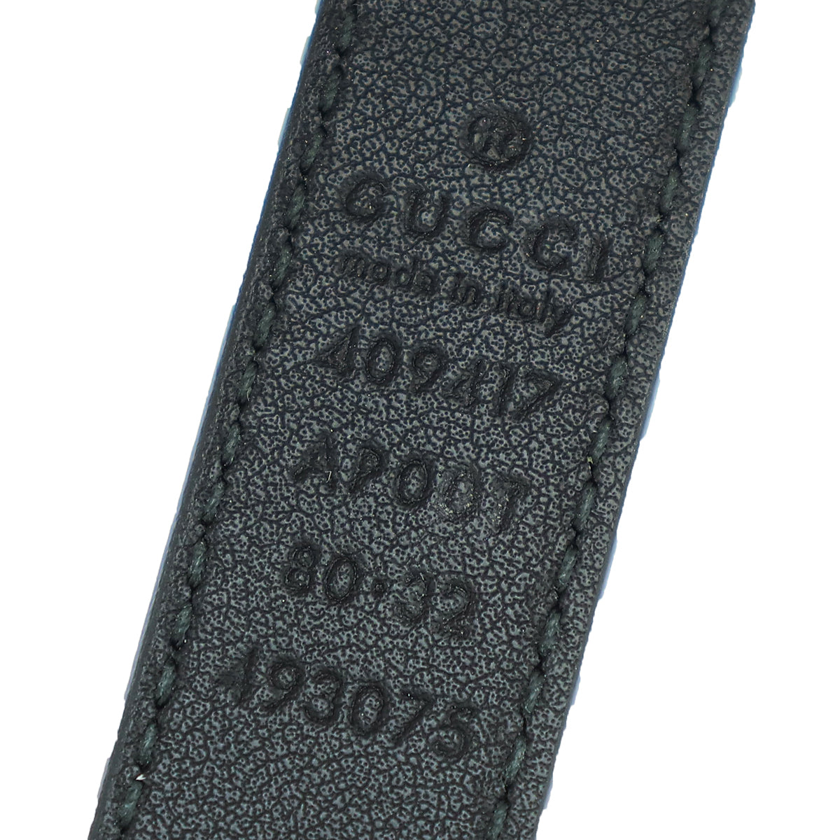 Gucci Black Double G Buckle Slim Belt 32