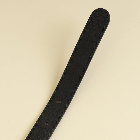 Gucci Black Double G Pearl 20mm Belt 34-Gucci-THE CLOSET