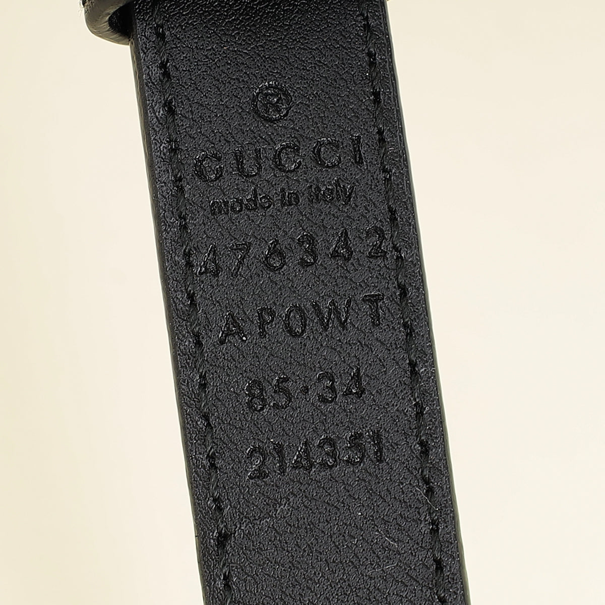Gucci Black Double G Pearl 20mm Belt 34-Gucci-THE CLOSET