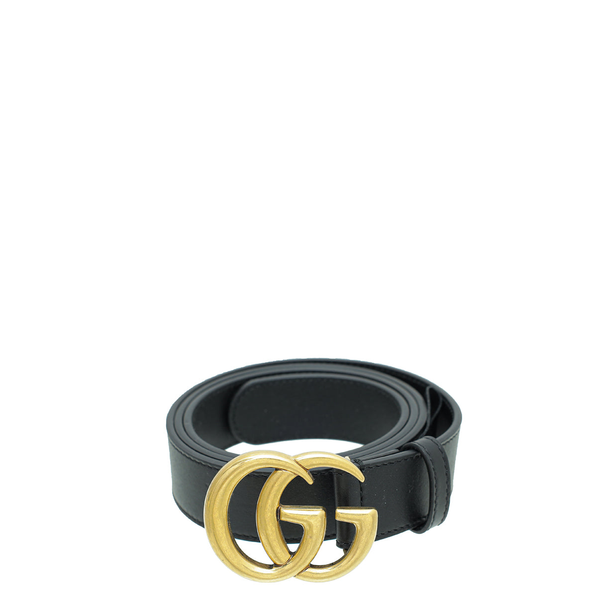Gucci Black Double G Buckle Belt 38-Gucci-THE CLOSET