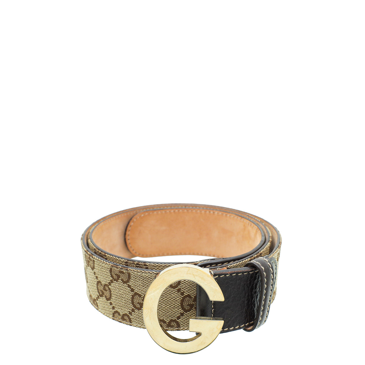 Gucci Bicolor GG Supreme G Buckle Belt 36 – THE CLOSET