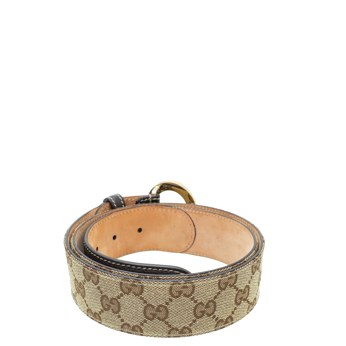 Gucci Bicolor GG Supreme G Buckle Belt 36-Gucci-THE CLOSET