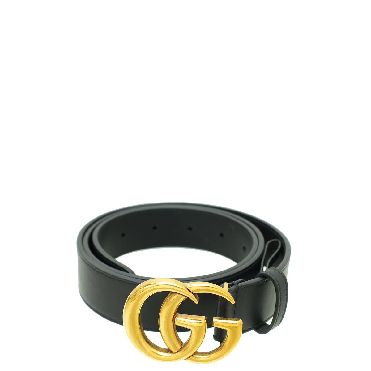 Gucci Black Double G Buckle Belt 36-Gucci-THE CLOSET