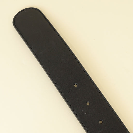 Gucci Black Double G Pearl Buckle 40mm Belt 32-Gucci-THE CLOSET