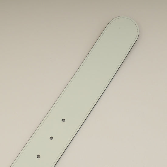 Gucci White Double G Buckle 40mm Belt 30-Gucci-THE CLOSET