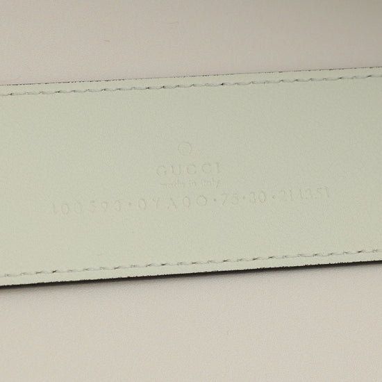 Gucci White Double G Buckle 40mm Belt 30-Gucci-THE CLOSET