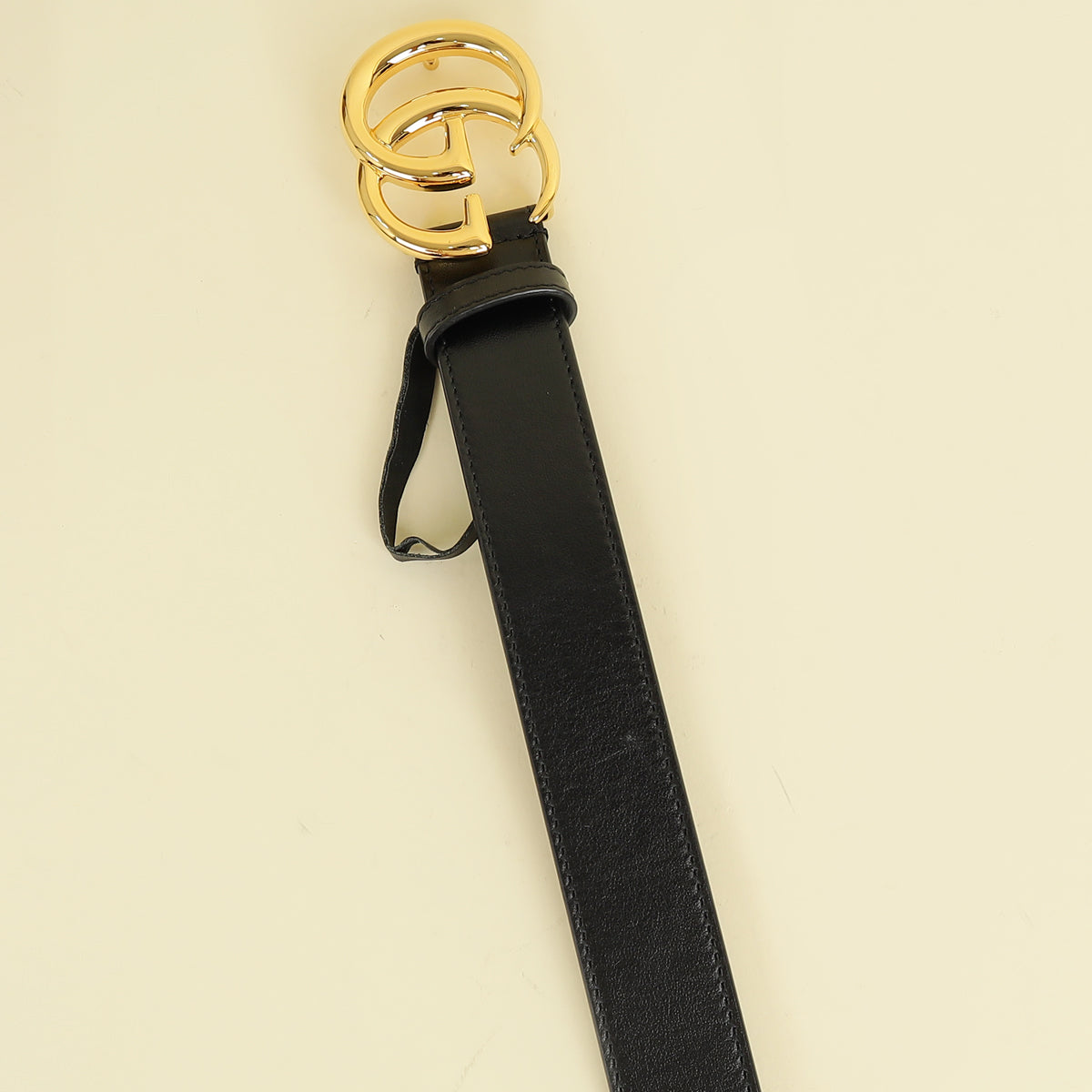 Gucci Black GG Marmont Thin Belt 34