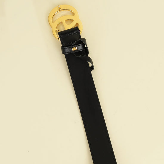 Gucci Black GG Marmont Thin Belt 34