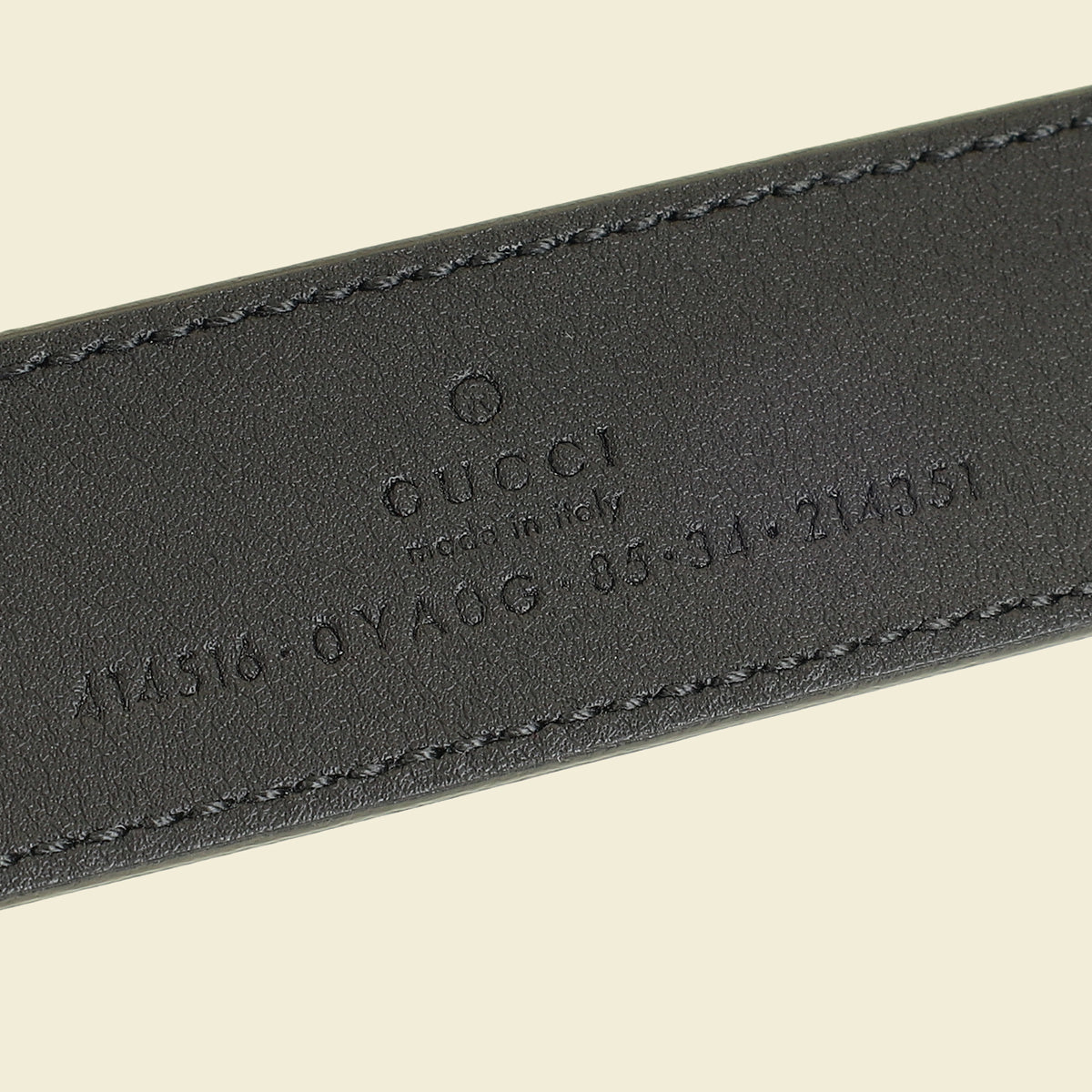 Gucci Black GG Marmont Thin Belt 34
