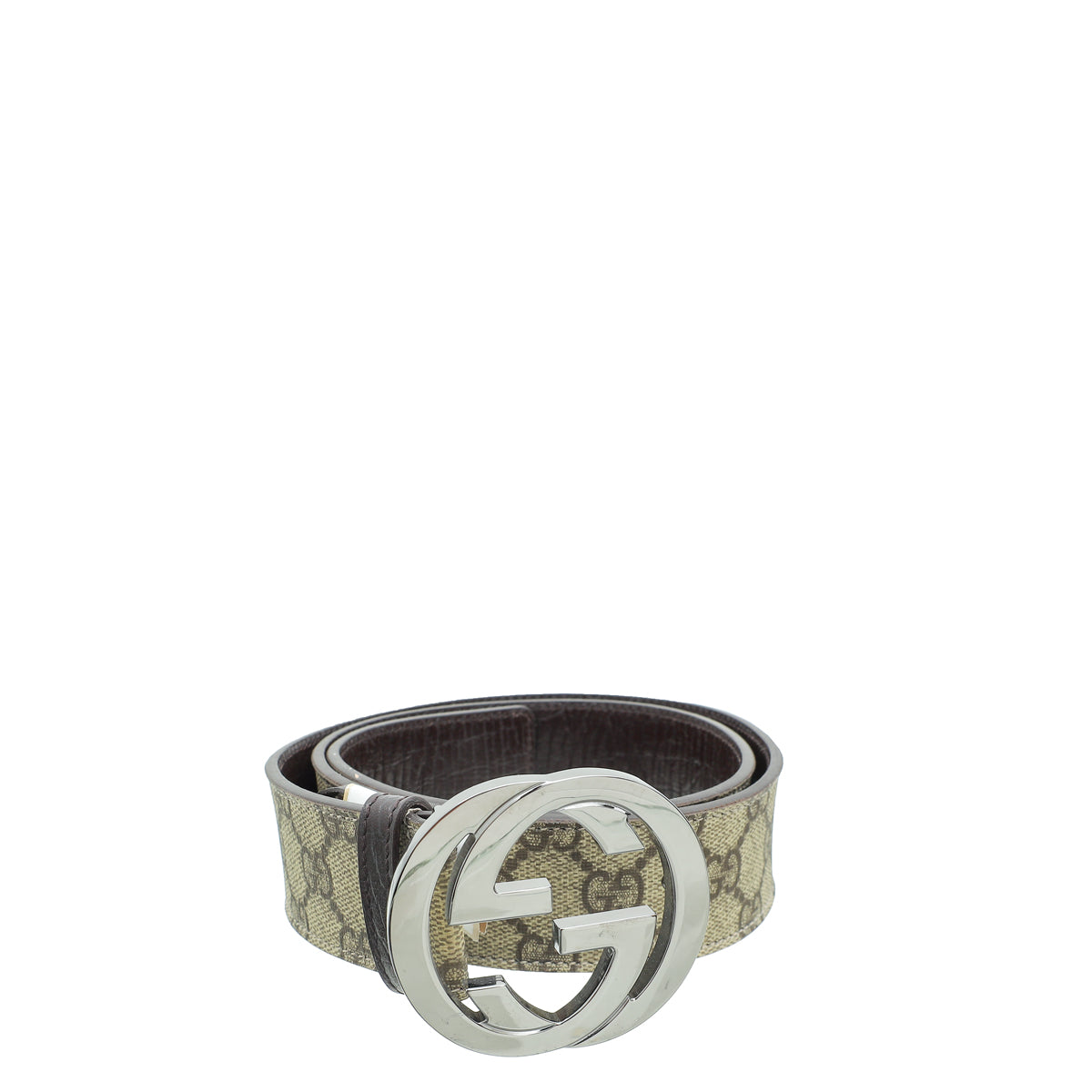 Gucci Interlocking G Buckle GG Supreme Belt 34-Gucci-THE CLOSET