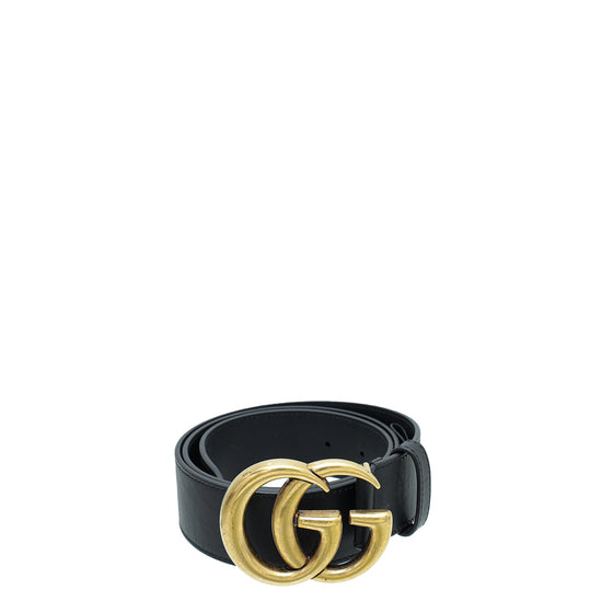 Gucci Black 2015 Re-Edition Wide Belt 34