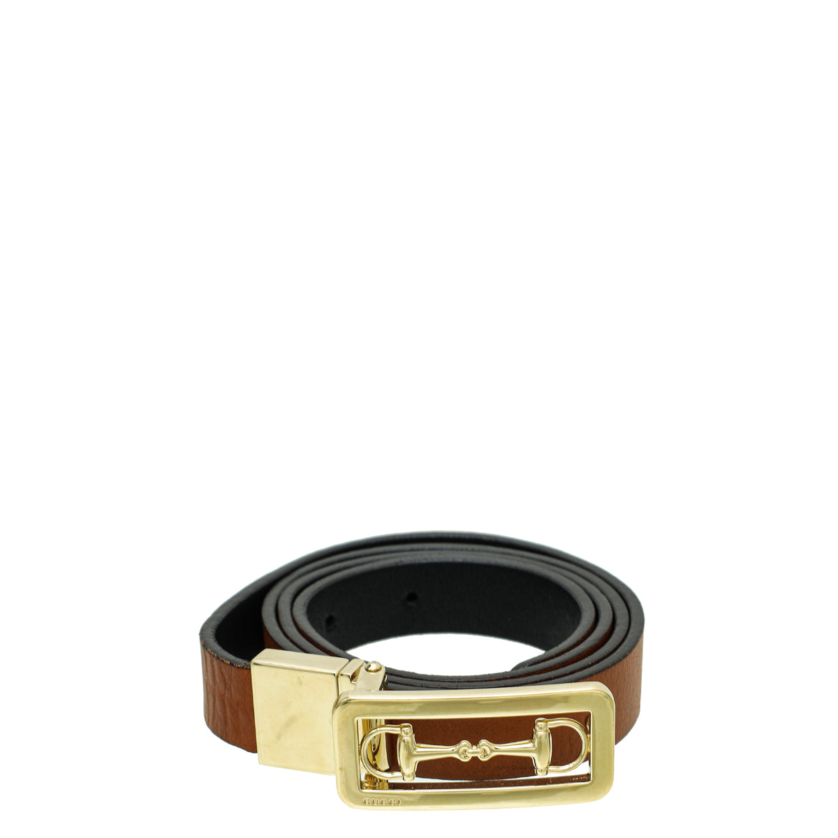 Gucci Bicolor Horsebit Buckle Belt 34-Gucci-THE CLOSET