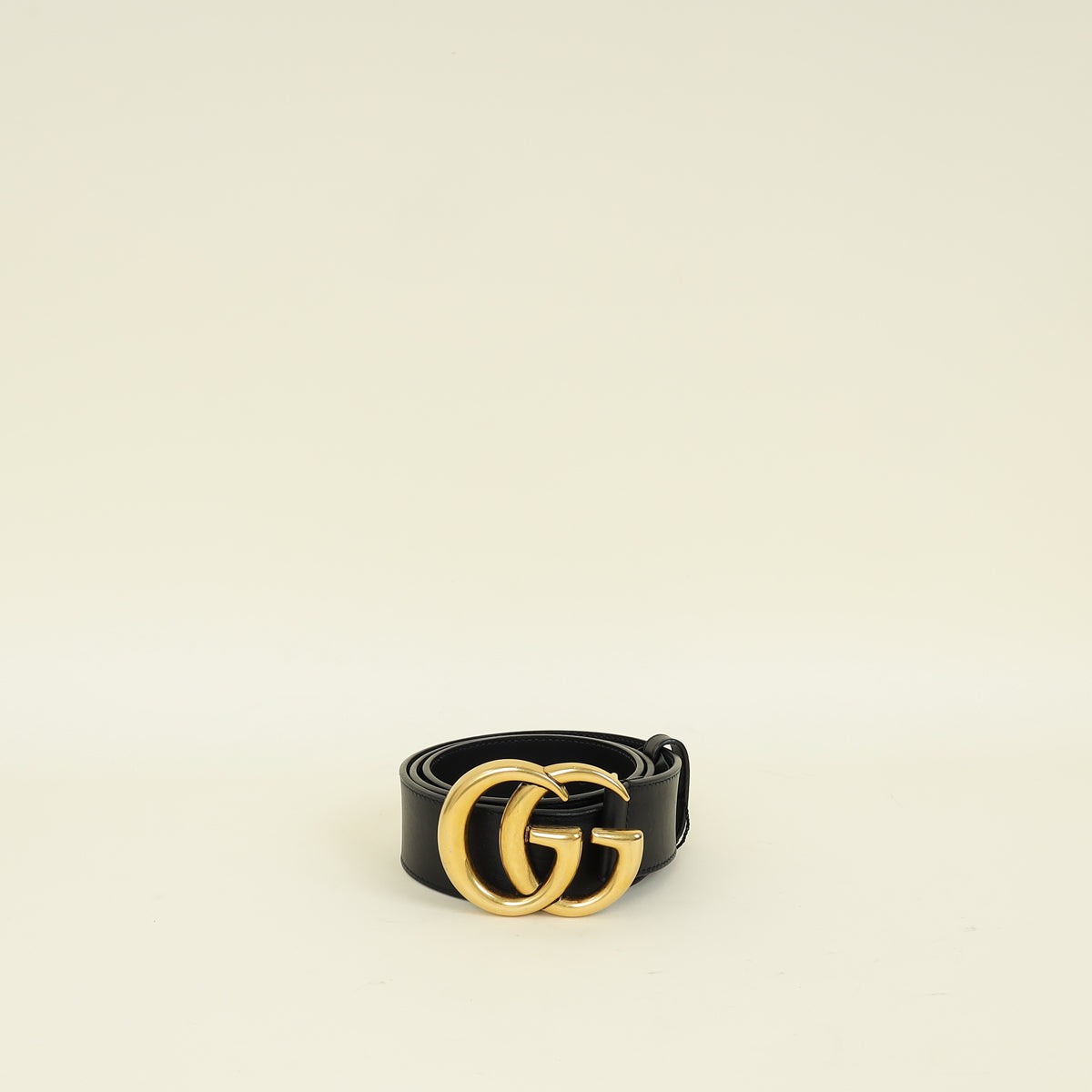 Gucci Black Double G Wide Belt 30