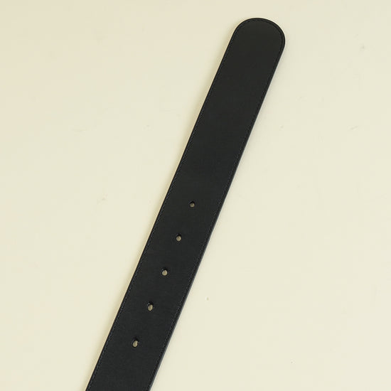 Gucci Black Double G Wide Belt 30