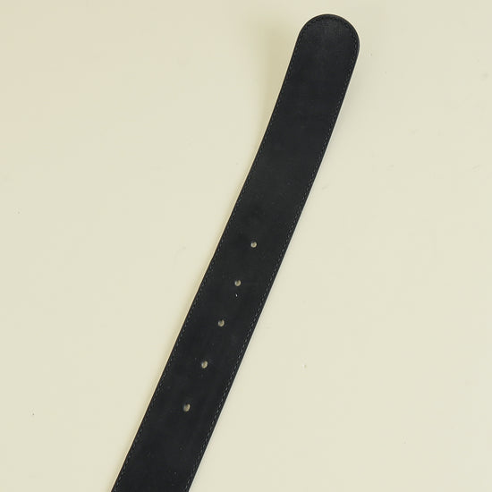 Gucci Black Double G Wide Belt 30