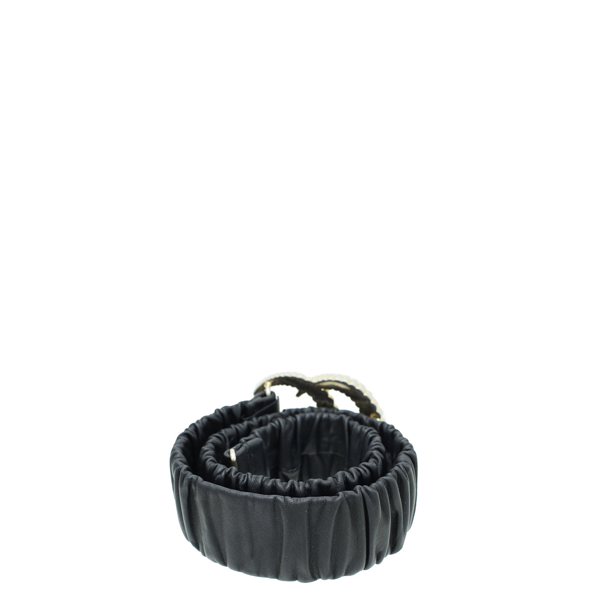 Gucci Black Torchon Double G Elasticized Belt 30-Gucci-THE CLOSET