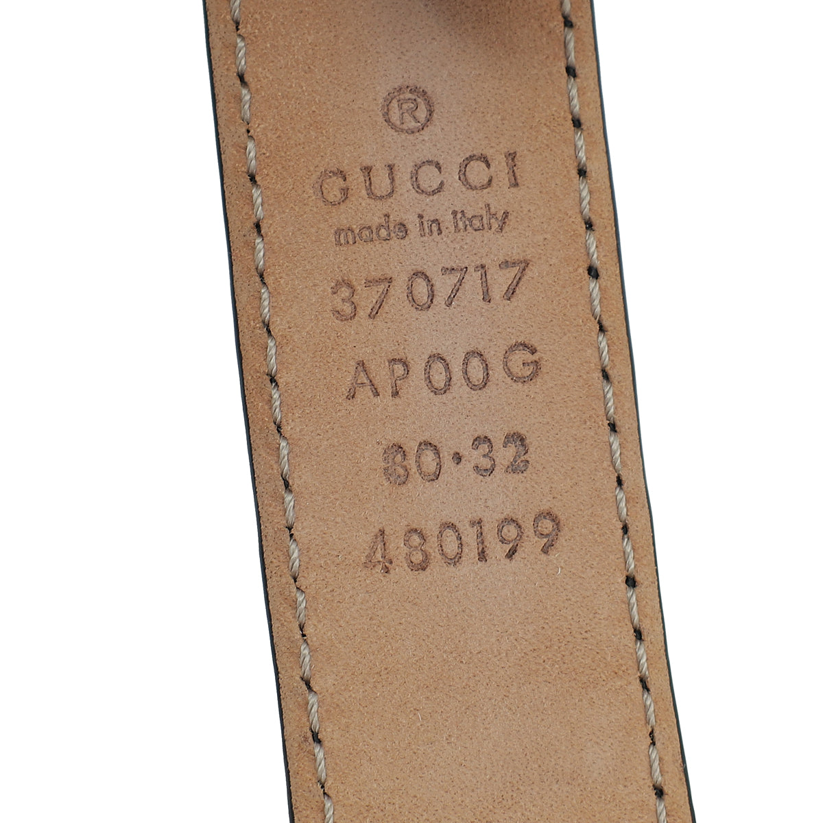 Gucci Black Interlocking G Buckle 25mm Belt 32