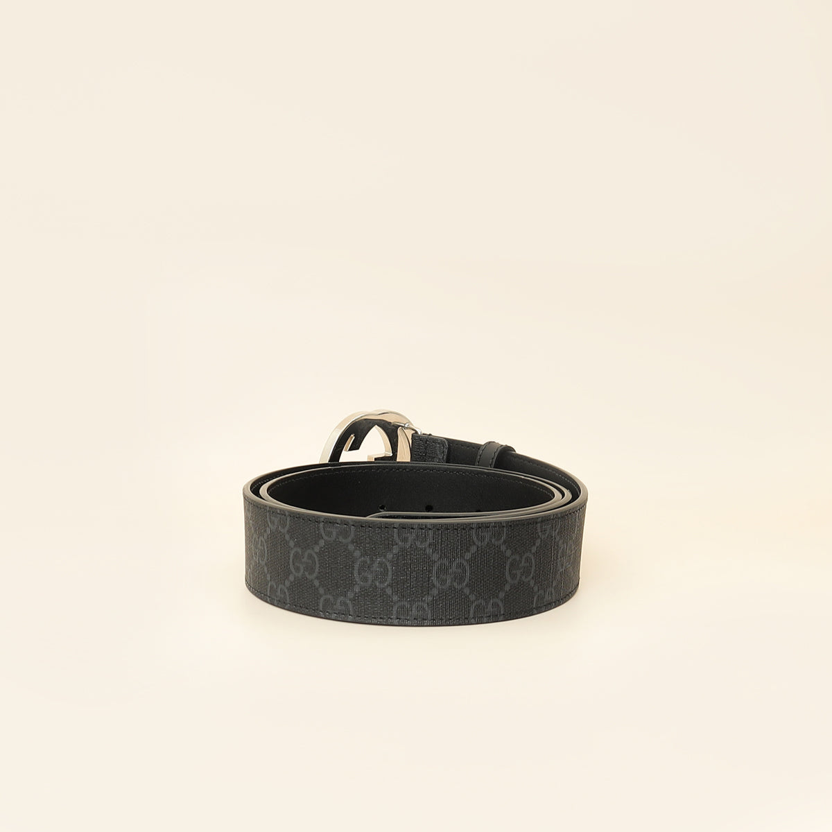 Gucci Bicolor GG Supreme Interlocking G Buckle Belt 38-Gucci-THE CLOSET