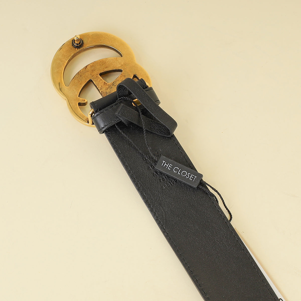 Gucci Black Double G Buckle Belt 30