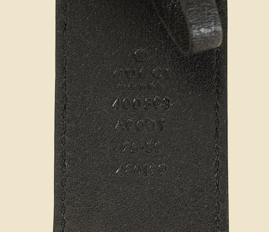 Gucci Black Double G Buckle Belt 30