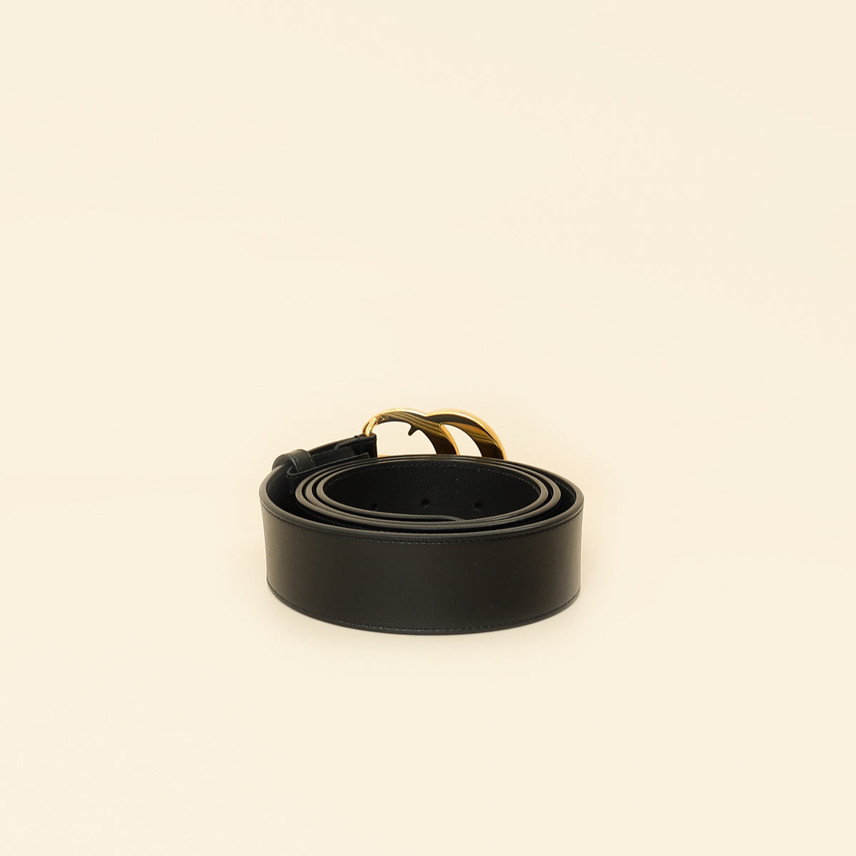 Gucci Black GG Marmont Wide Belt 42-Gucci-THE CLOSET
