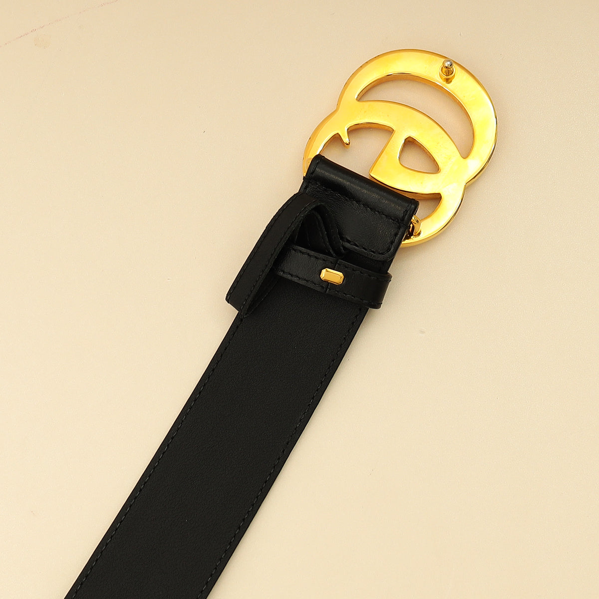 Gucci Black GG Marmont Wide Belt 42-Gucci-THE CLOSET