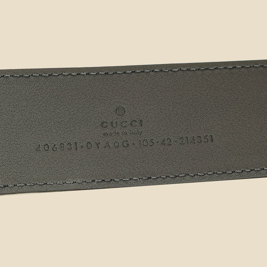 Gucci Black GG Marmont Wide Belt 42-Gucci-THE CLOSET