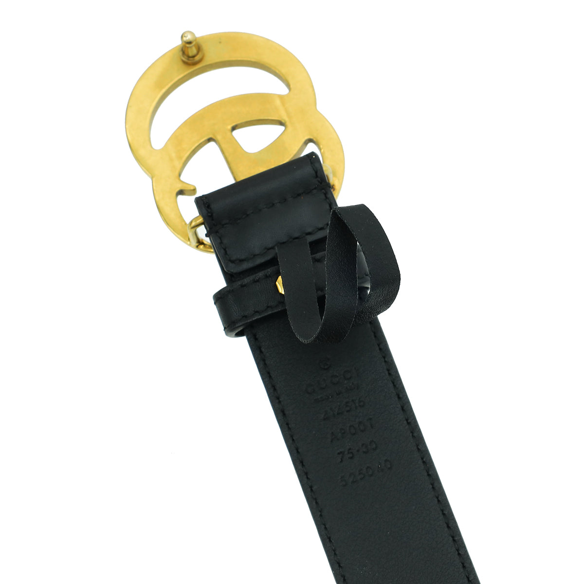 Gucci Black Double G Buckle 30mm Belt 30